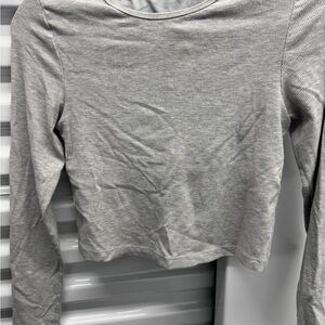 90 Degree Size M Gray Long Sleeve Women's Top